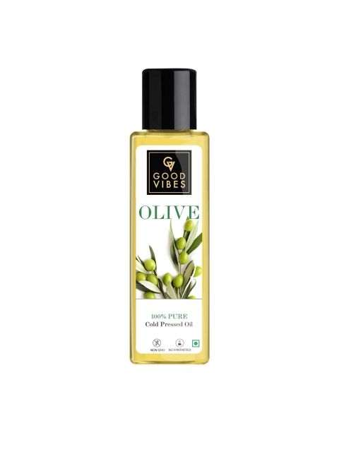 

Good Vibes 100% Pure Cold Pressed Olive Carrier Oil 100 ml, White