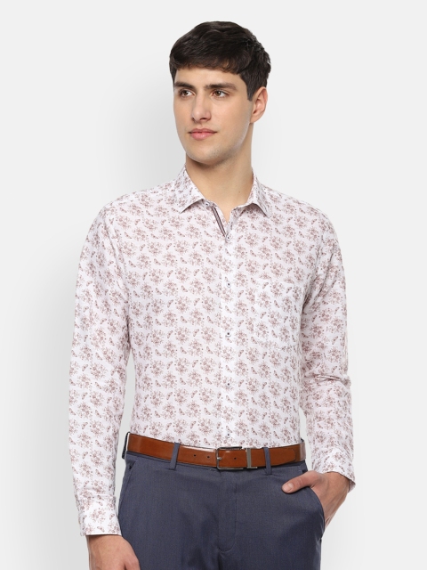 

Van Heusen Men White Floral Printed Regular Fit Casual Shirt
