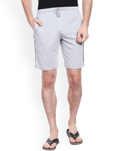 

Allocate Men Grey Solid Shorts