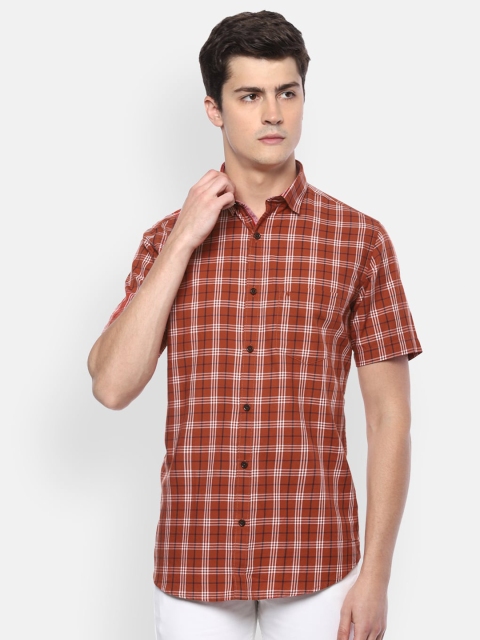 

Van Heusen Sport Men Brown Slim Fit Checked Casual Shirt