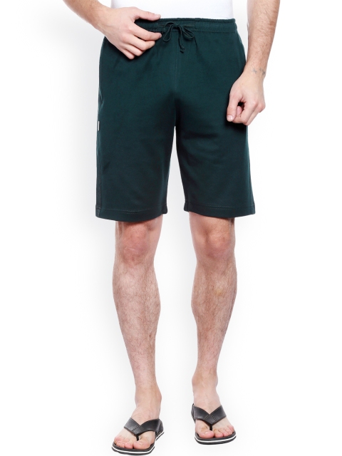 

Allocate Men Green Solid Regular Fit Shorts