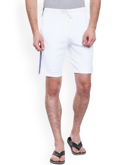 

Allocate Men White Solid Regular Fit Shorts