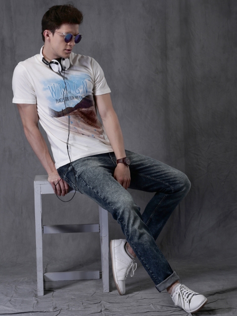 

WROGN Men Blue Slim Fit Stretchable Jeans