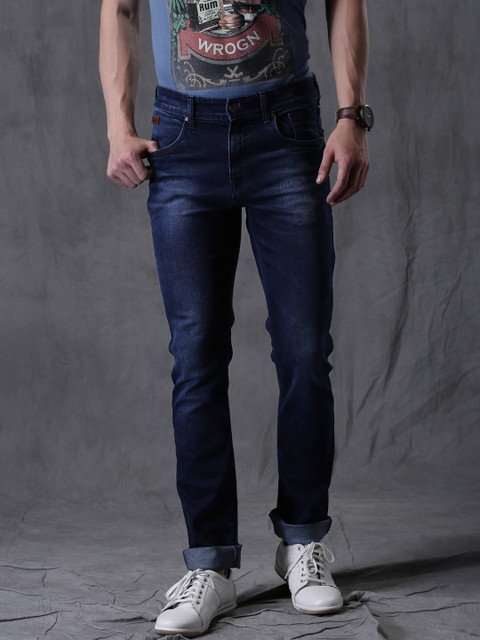 

WROGN Men Blue Slim Fit Stretchable Jeans