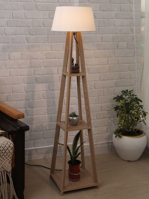 

Homesake White Faraday Wood Floor Lamp