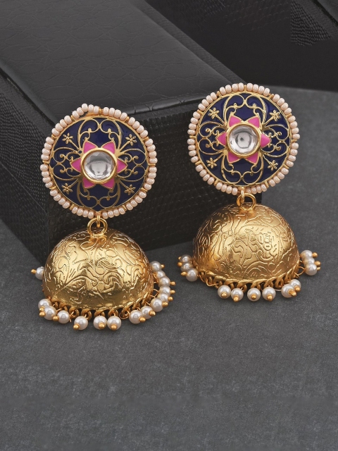 

Tistabene Gold-Plated Dome Shaped Jhumkas