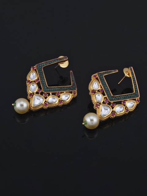 

Tistabene Green Contemporary Drop Earrings