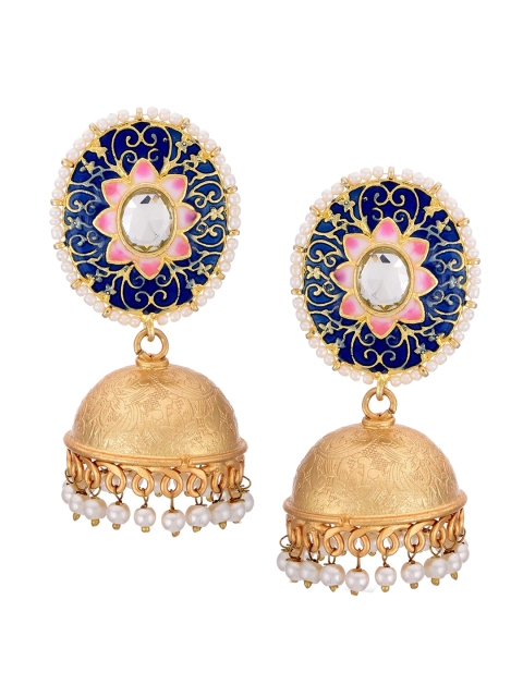 

Tistabene Blue Contemporary Jhumkas Earrings