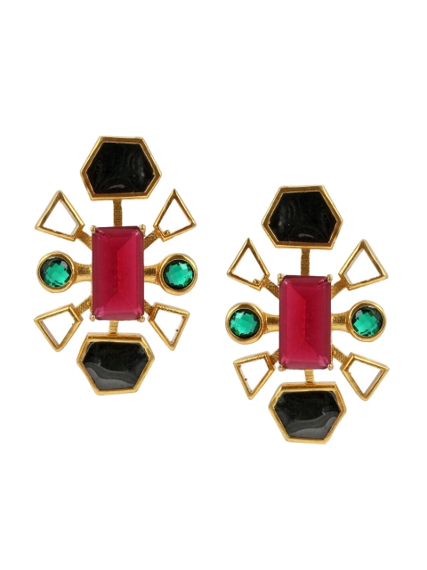 

Tistabene Green Contemporary Studs Earrings