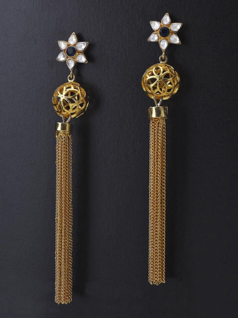 

Tistabene Gold-Plated Contemporary Drop Earrings