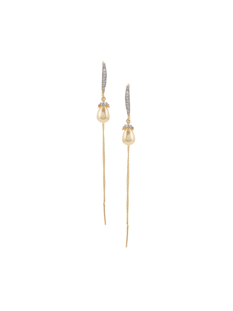 

Tistabene Gold-Plated Contemporary Drop Earrings
