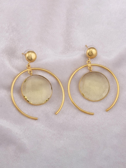 

Tistabene Gold-Plated Contemporary Drop Earrings