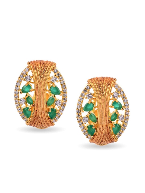 

Tistabene Woman Green Stone Contemporary Studs Earrings