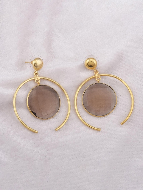 

Tistabene Woman Brown Stone Contemporary Drop Earrings