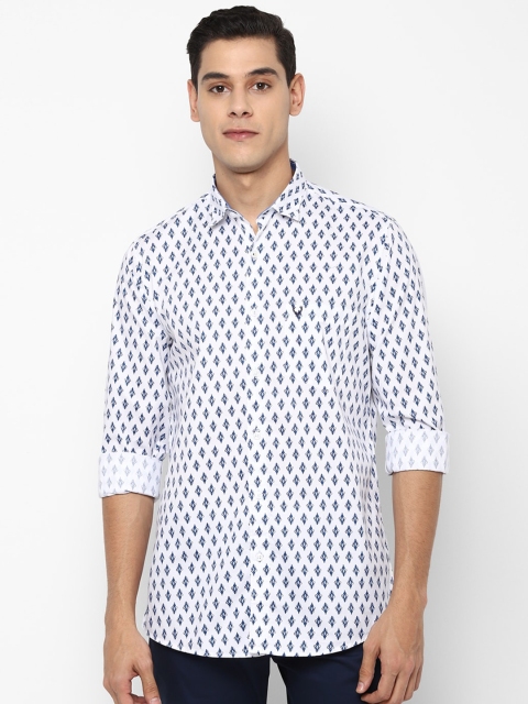 

Allen Solly Men White Slim Fit Printed Casual Shirt