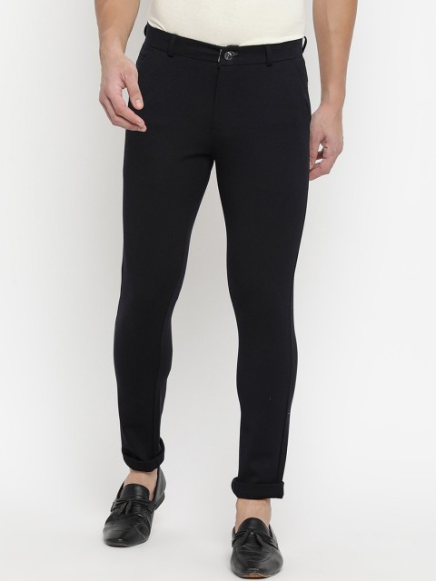 

V2 Value & Variety Men Navy Blue Regular Fit Trousers