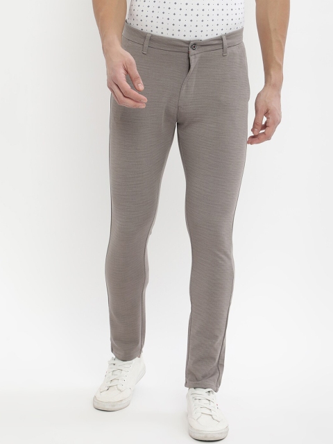 

V2 Value & Variety Men Grey Solid Regular Fit Trousers