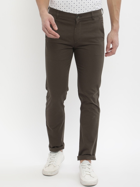 

V2 Value & Variety Men Olive Green Regular Fit Trousers