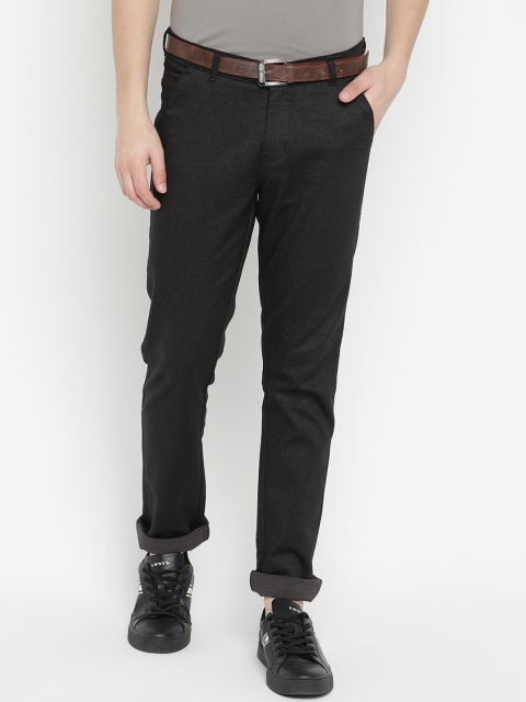 

V2 Value & Variety Men Black Regular Fit Trousers