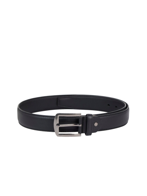 

ZEVORA Men Black Textured PU Formal Belt