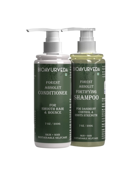BIOAYURVEDA Set of Forest Absolut Shampoo & Conditioner 200 g each, Green