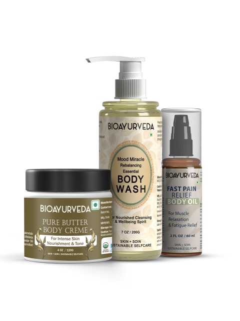 

BIOAYURVEDA Set of Body Cream-Oil & Wash