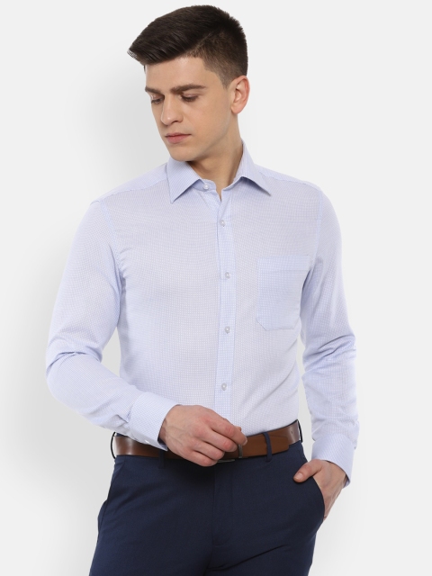 

Louis Philippe Men Blue Regular Fit Pure Cotton Formal Shirt