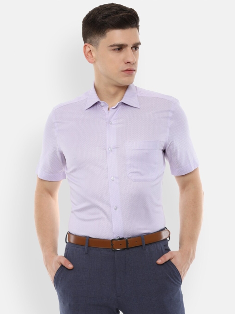 

Louis Philippe Gods & Kings Men Purple Pure Cotton Formal Shirt