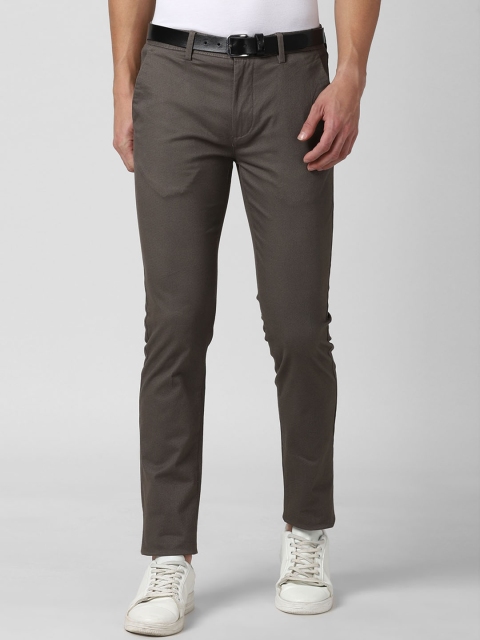 

Peter England Casuals Men Grey Slim Fit Trousers