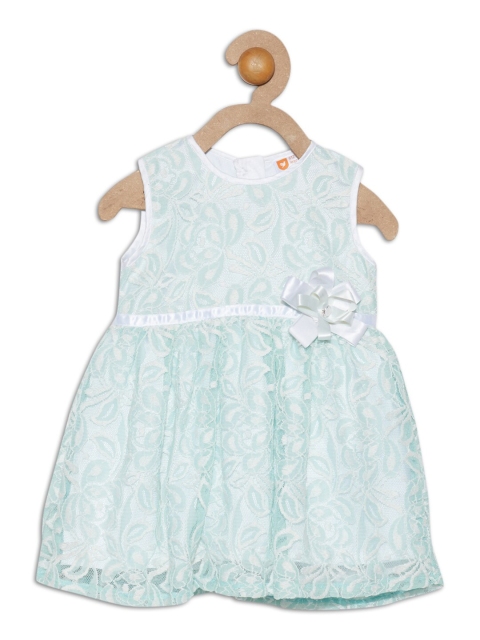 

612 league Girls Turquoise Blue Cotton Dress