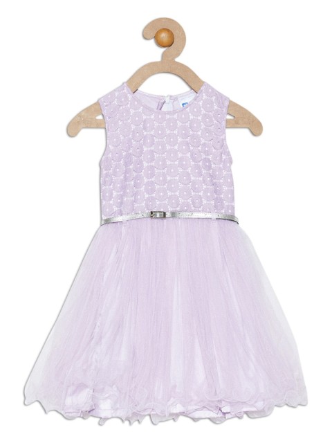 

612 league Girls Purple Lace Dress