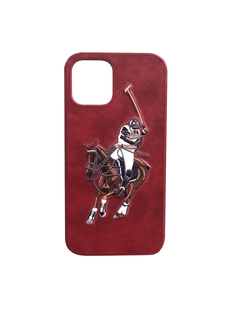 

TREEMODA Red Graphic Printed Leather iPhone 11 Pro Max Back Case