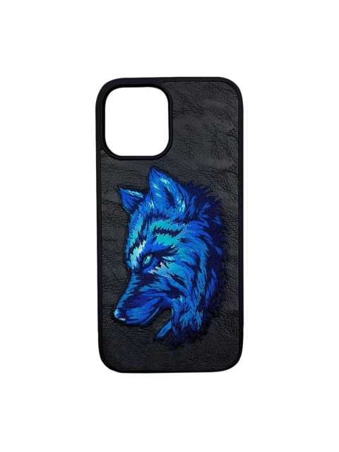 Treemoda Black & Blue Graphic Printed NM Series Wolf Case iPhone 12 Pro Max Back Case