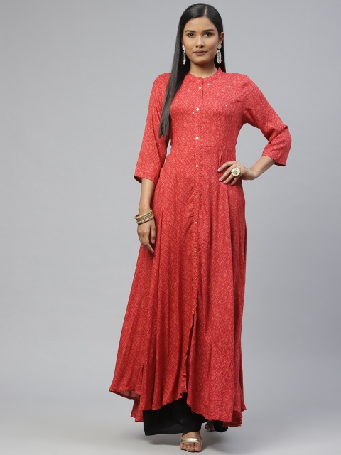 

ZOLA Women Red Printed Kurta