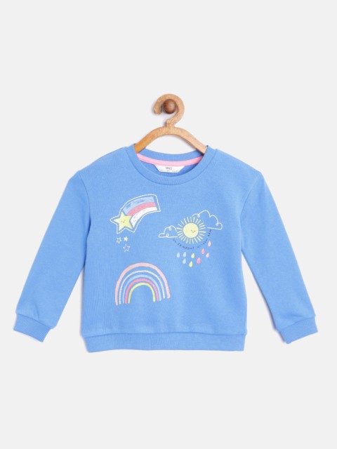 

Marks & Spencer Girls Blue & Yellow Printed Sweatshirt