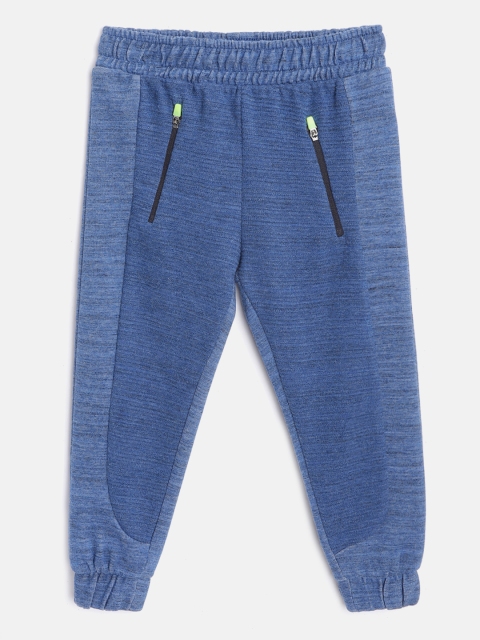 

Marks & Spencer Boys Blue Solid Joggers with Slub Effect