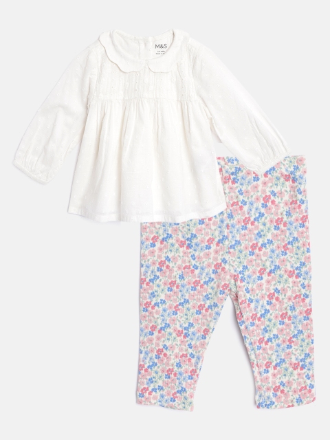 

Marks & Spencer Kids White & Blue Co-Ord Set