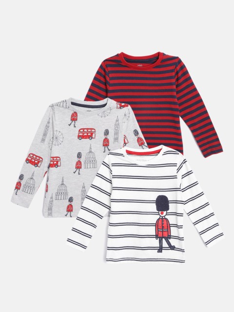 

Marks & Spencer Boys Pack of 3 T-shirts, Red