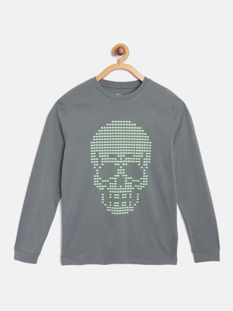 

Marks & Spencer Boys Charcoal & Green Pure Cotton Printed T-shirt