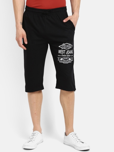 

V2 Value & Variety Men Black Graphic Printed Shorts