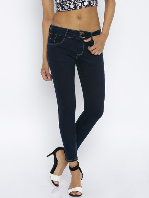 

Code 61 Women Navy Blue Jeggings Fit Stretchable Jeans
