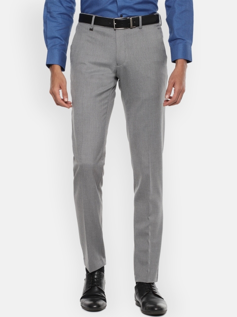 

Van Heusen Men Grey Slim Fit Formal Trousers