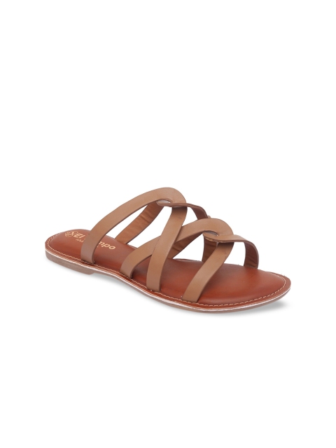 

Sole To Soul Women Khaki Open Toe Flats