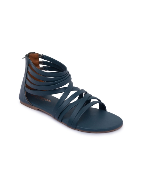 

Sole To Soul Women Grey Gladiators with Laser Cuts Flats