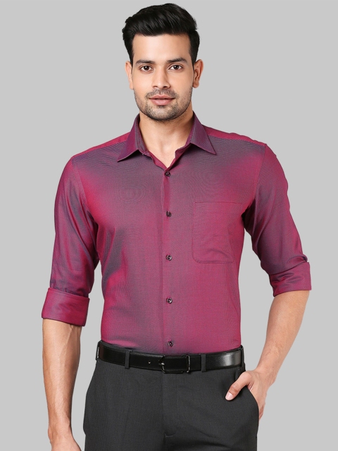 

Raymond Men Maroon Cotton Regular Fit Formal Shirt