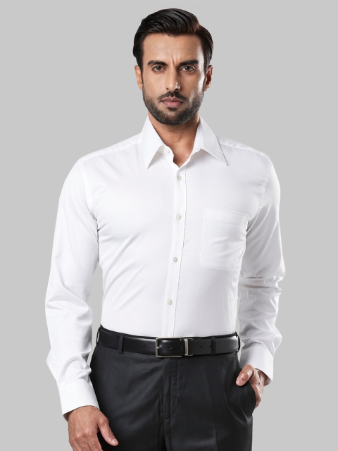

Raymond Men White Cotton Regular Fit Formal Shirt
