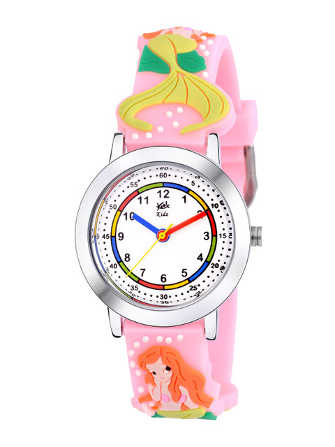 

Kool Kidz Unisex Kids Multicoloured Brass Printed Dial & Pink Straps Analogue Watch KOOL KIDZ KK 301 PK 01