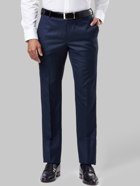 

Raymond Men Navy Blue Slim Fit Trousers