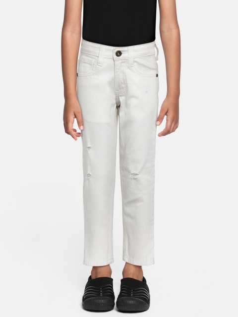 

Killer Boys White Regular Fit Mildly Distressed Stretchable Jeans