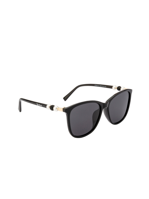 

Ted Smith Women Grey Lens & Black Wayfarer Sunglasses with Polarised Lens